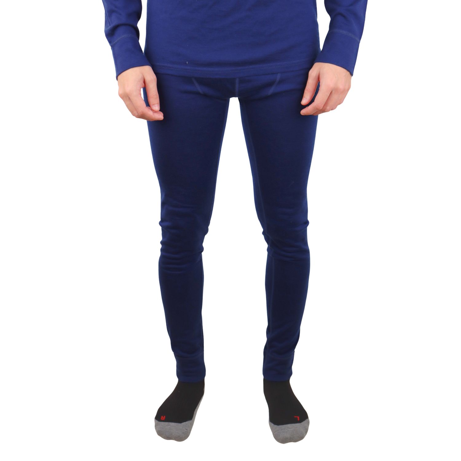 Helios Merino One, baselayer pants, men, navy