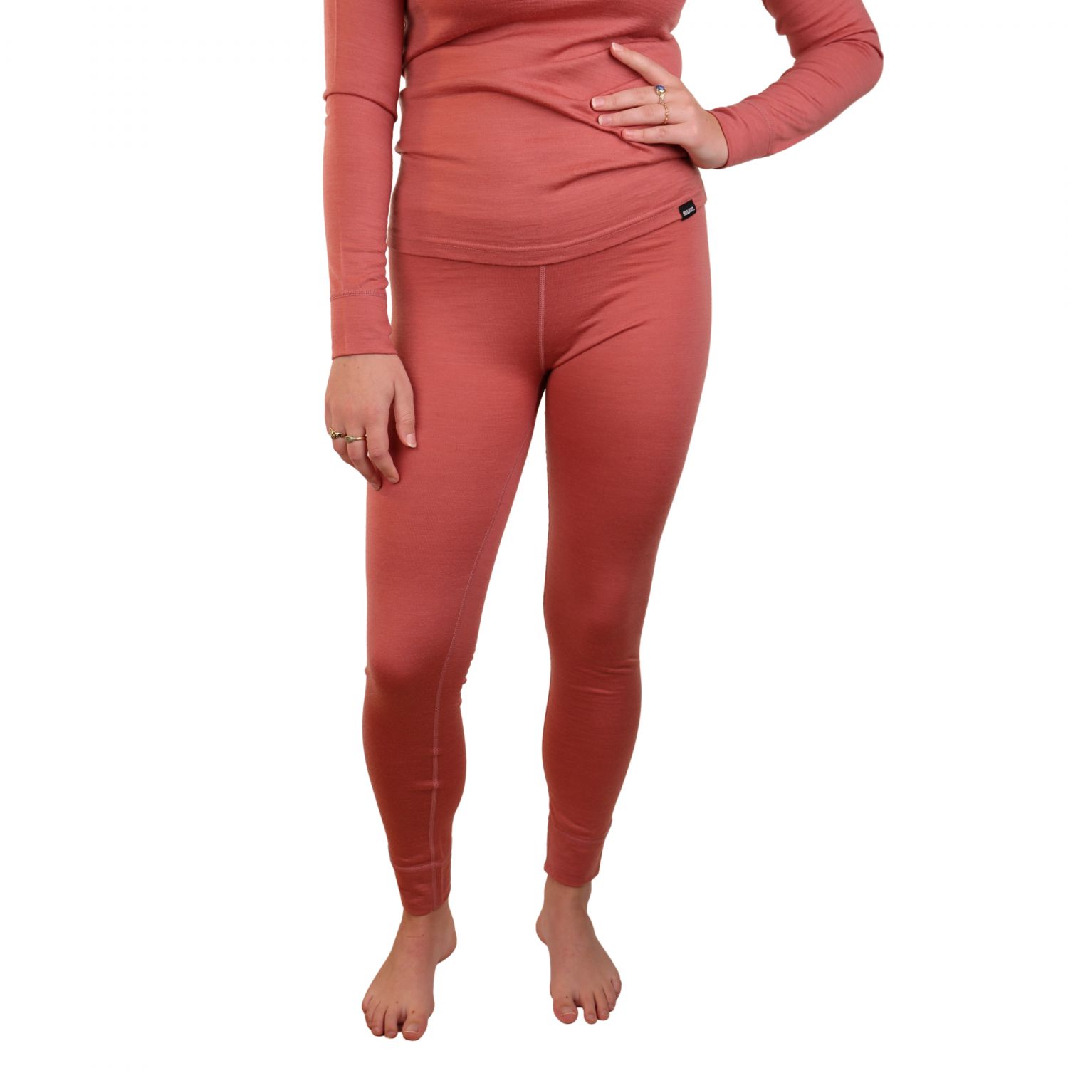 Helios Merino One, baselayer pants, women, dusty rose