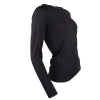 Helios Merino One, baselayer shirt, women, black