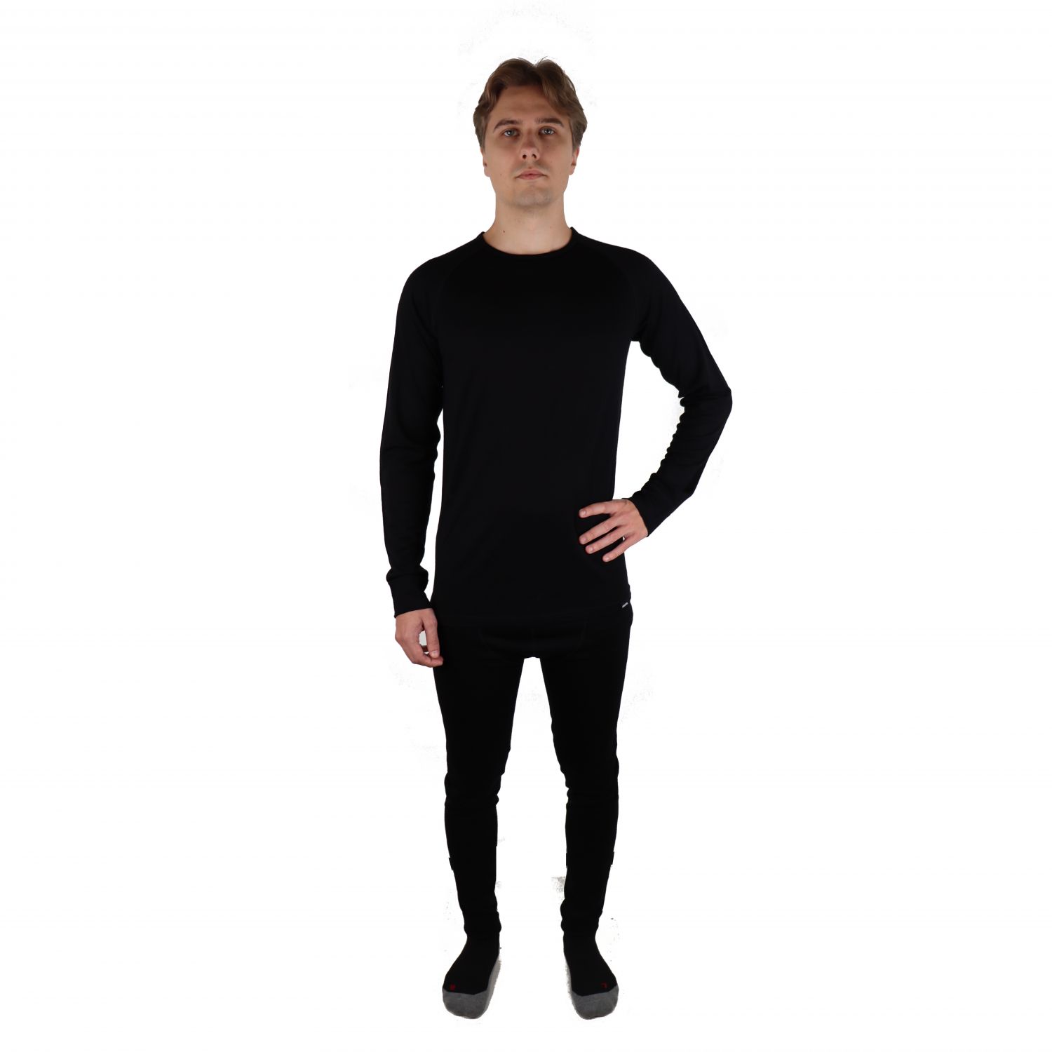 Helios Merino One, camiseta interior de esquí, hombre, negra