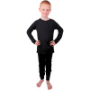 Helios Merino One, camisola interior de esqui, júnior, preto