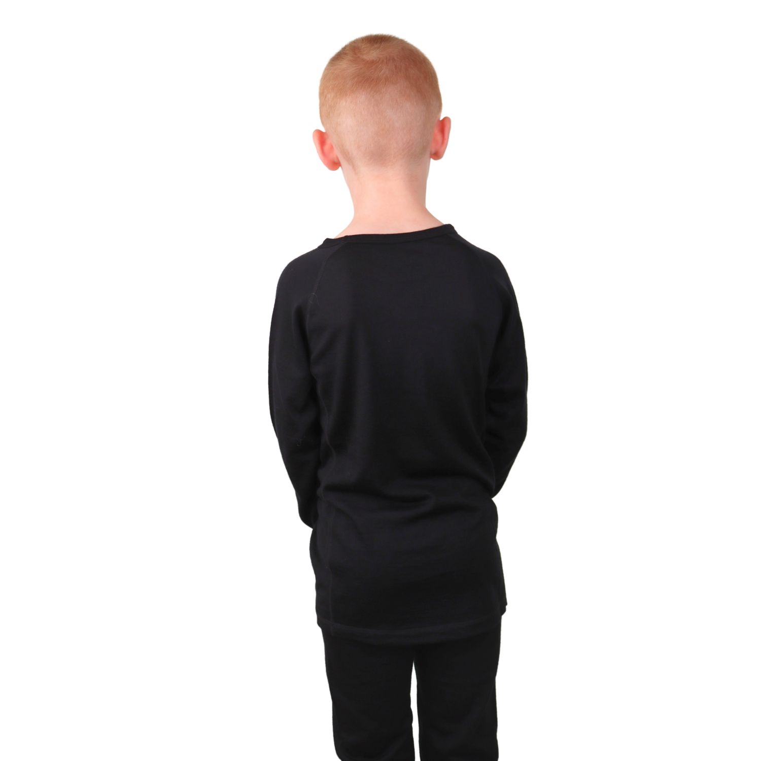 Helios Merino One, maglia intima da sci, junior, nera
