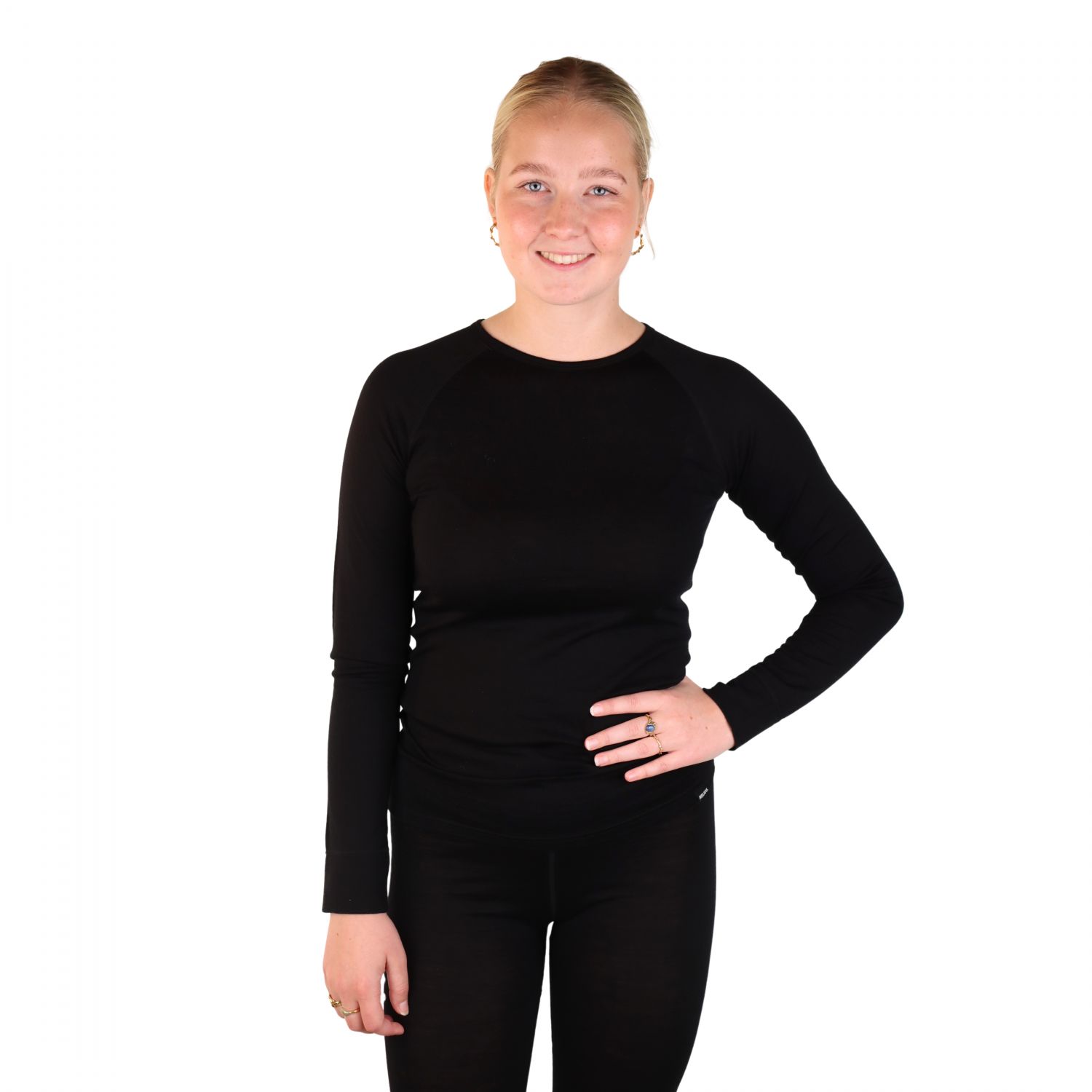 Helios Merino One, maillot thermique, femmes, noir