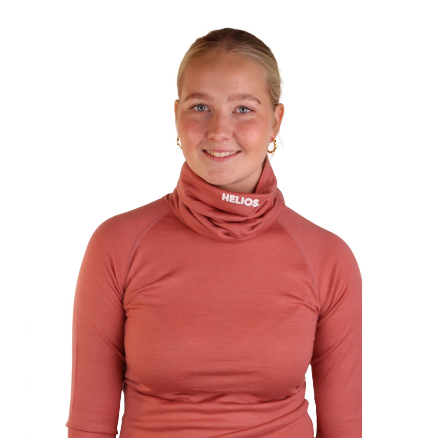 Helios Merino One, neck warmer, dusty rose