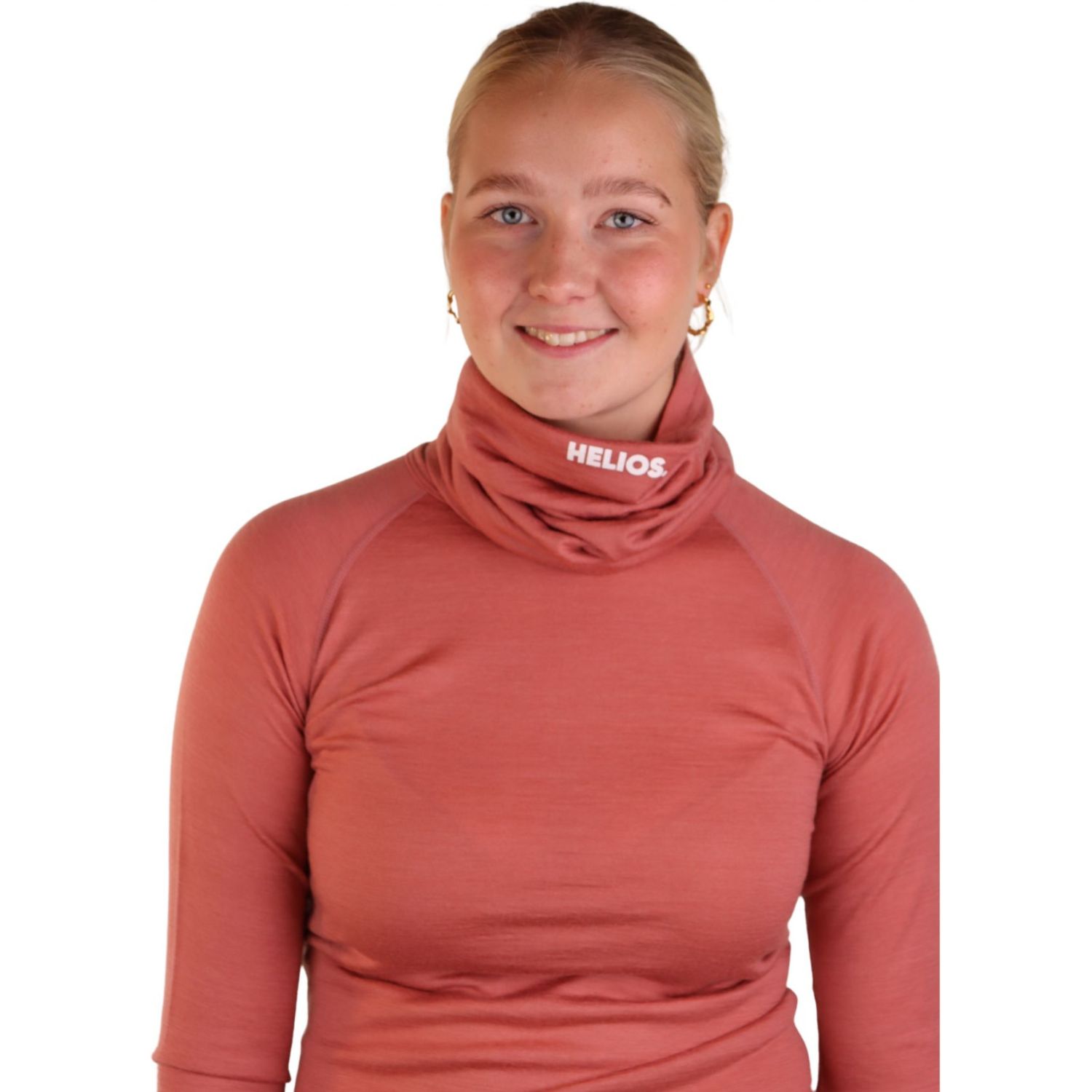 Helios Merino One, neck warmer, dusty rose
