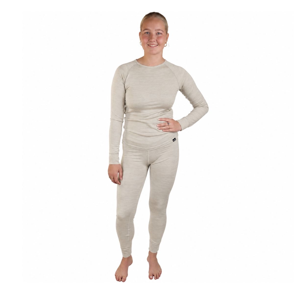 Helios Merino One, skiunderbukser, dame, beige