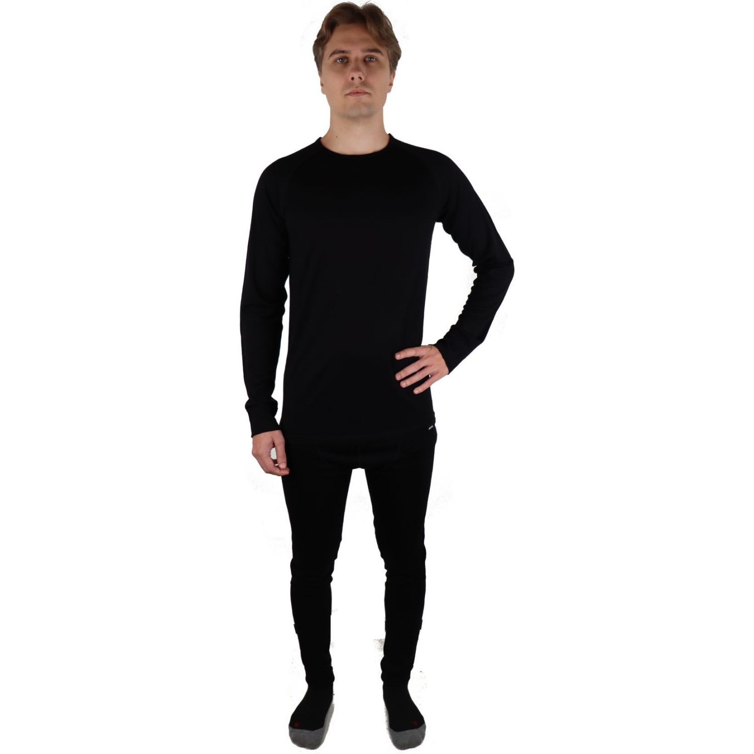Helios Merino One, skiundertrøje, herre, sort