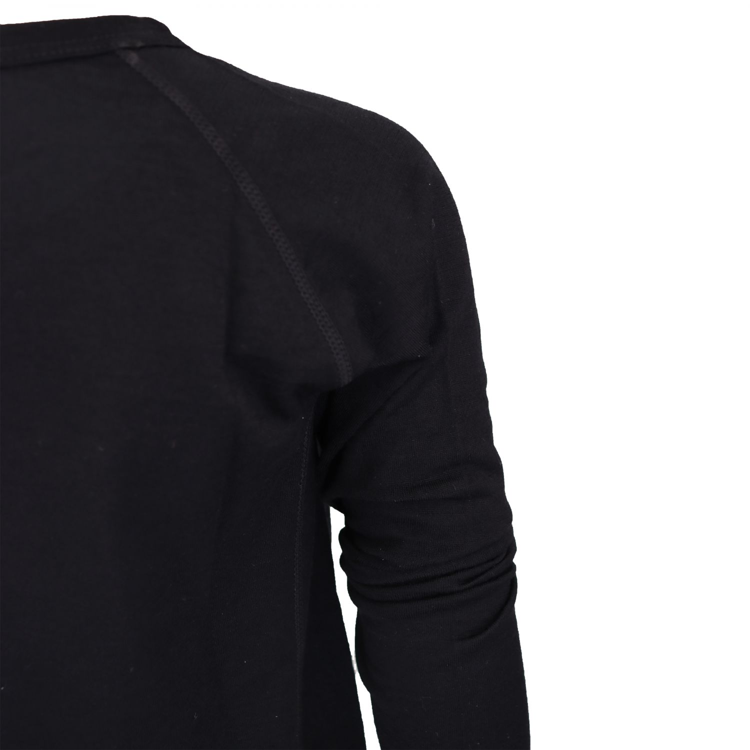 Helios Merino One, thermoshirt, junior, zwart