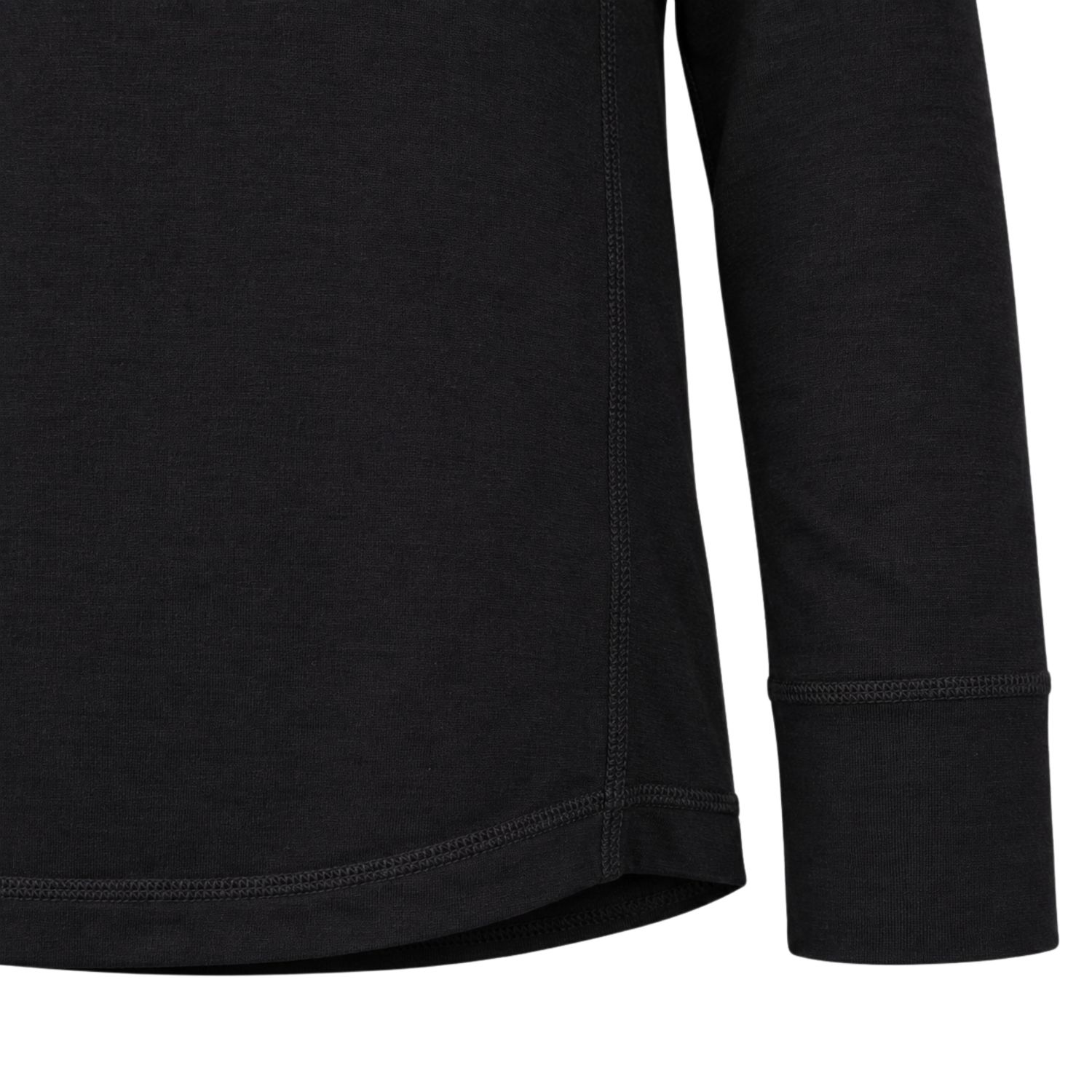 Helios Merino One, thermoshirt, junior, zwart