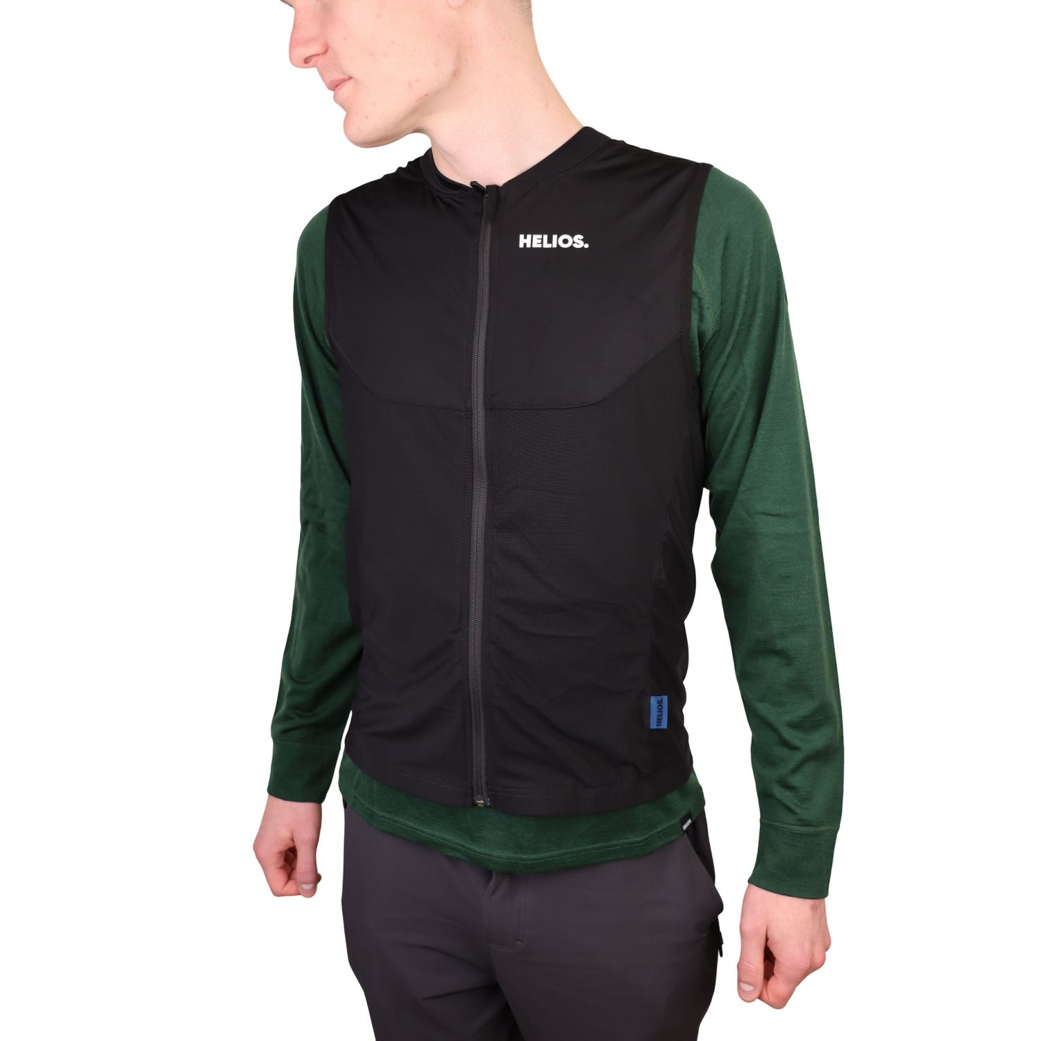 Helios Peak Shield Vest, ochraniacz pleców, czarny/?ó?ty