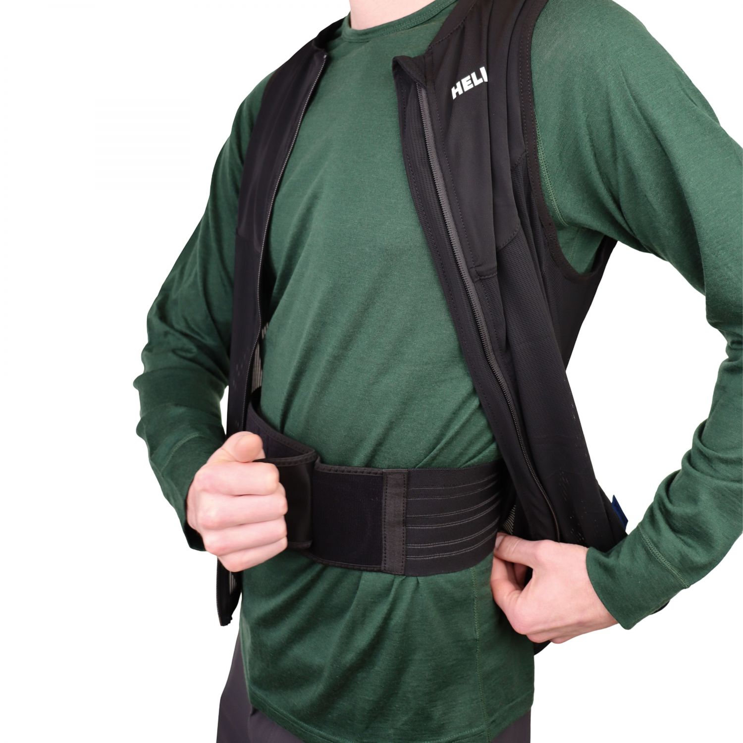 Helios Peak Shield Vest, zadný štít, čierna