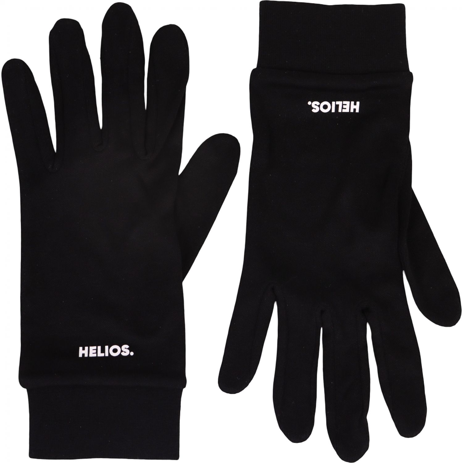 Helios Silk Glove, guantes interiores, negro