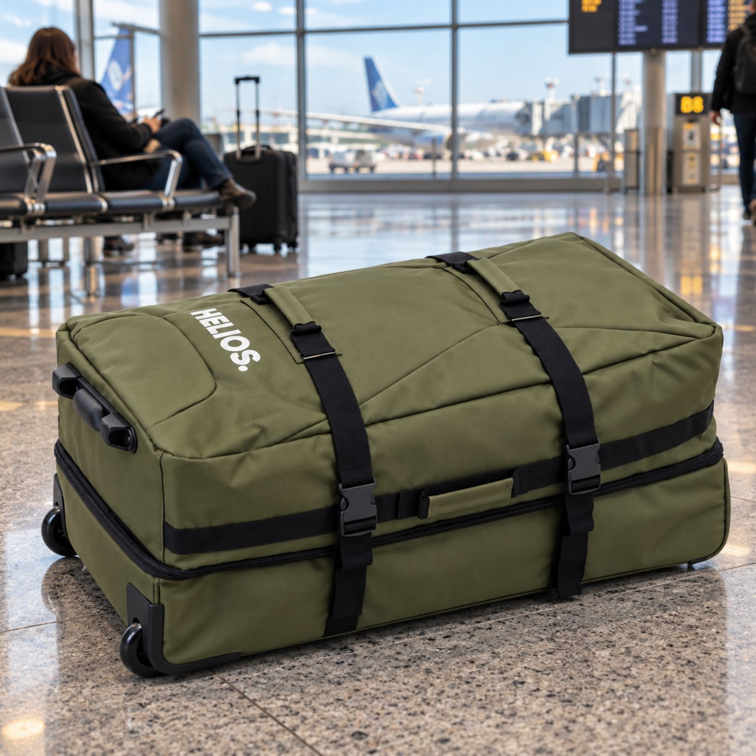 Helios The Grand Roller Bag, 85L, grøn