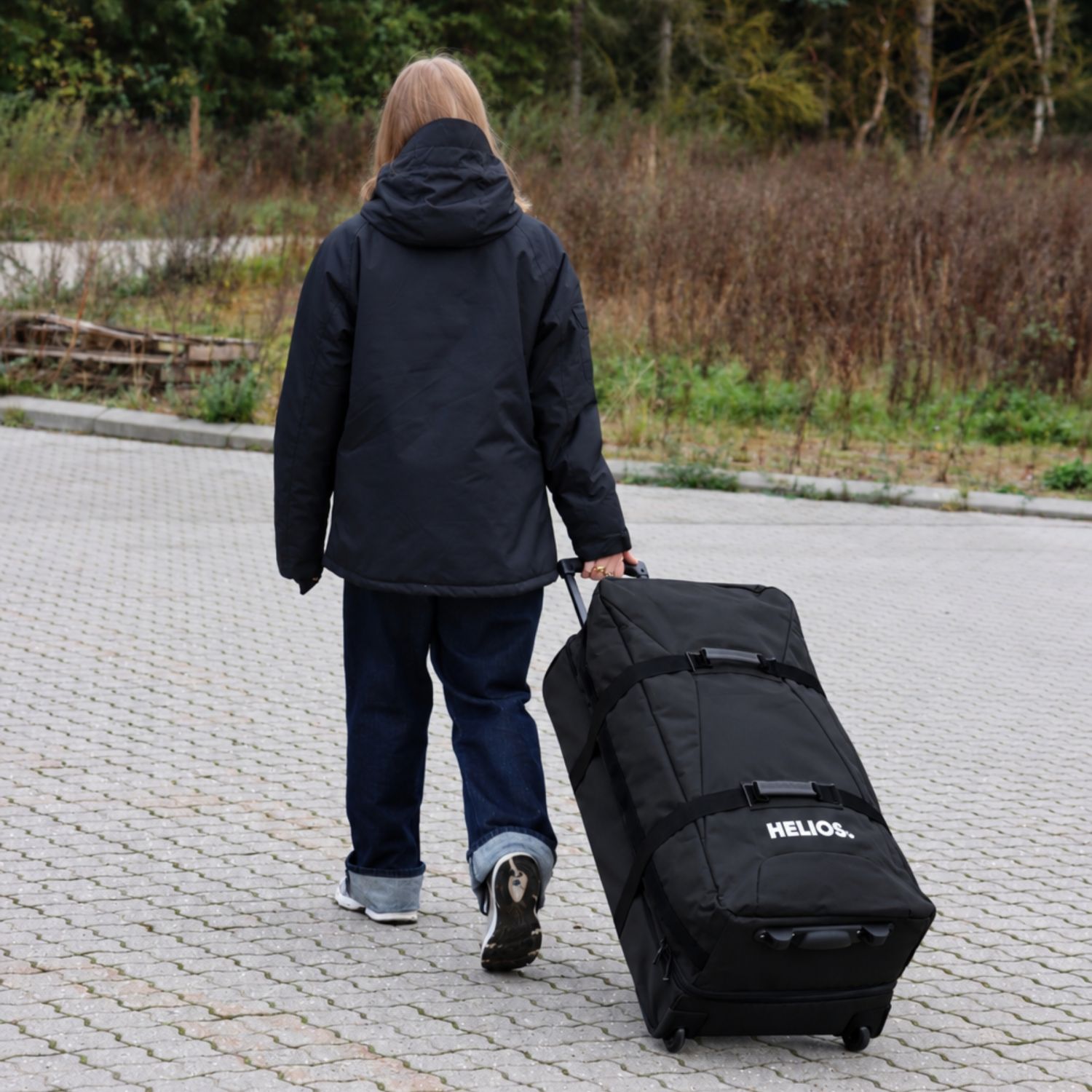 Helios The Grand Roller Bag, 85L, sort