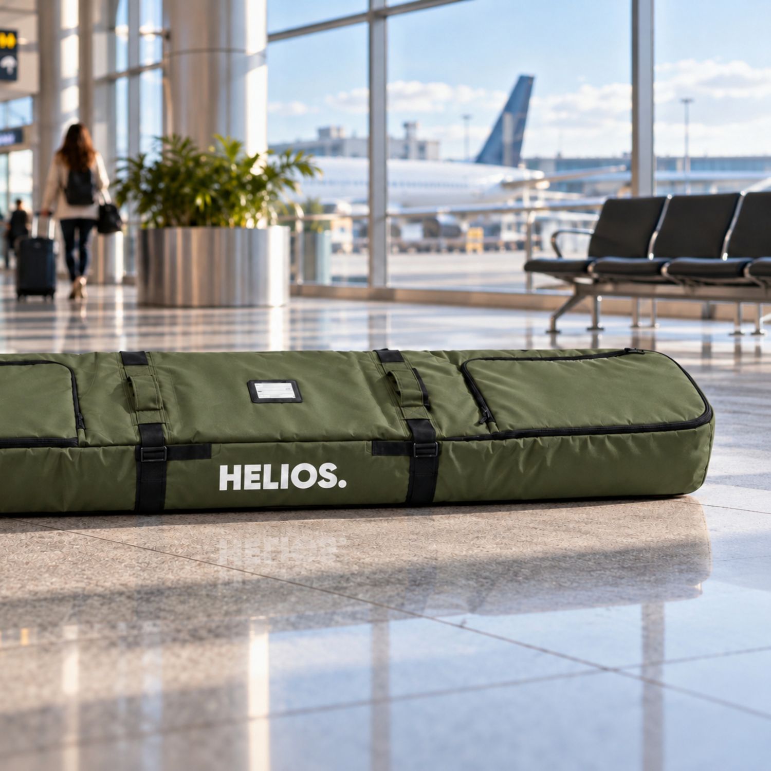 Helios The Grand Snow Roller Bag, Green
