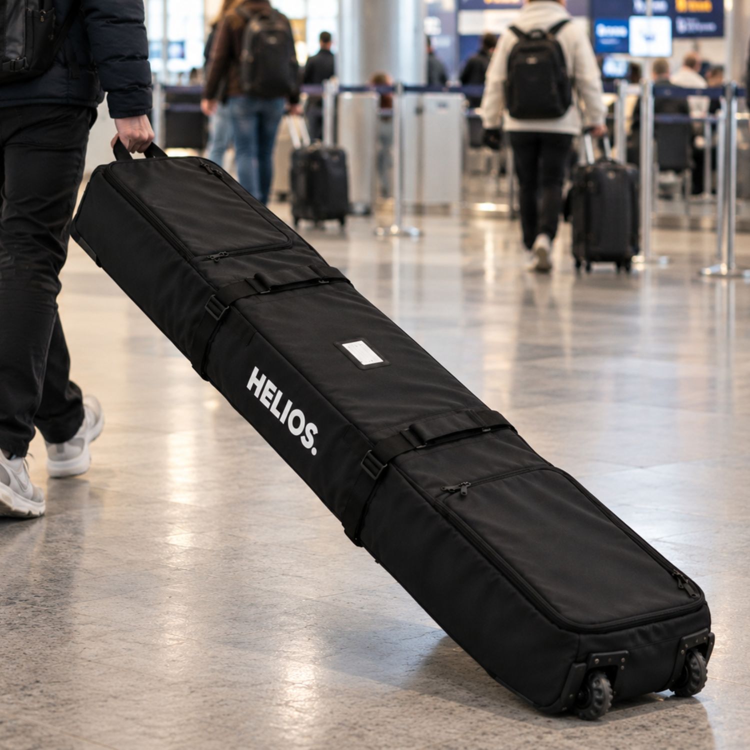 Helios The Grand Snow Roller Bag, preto