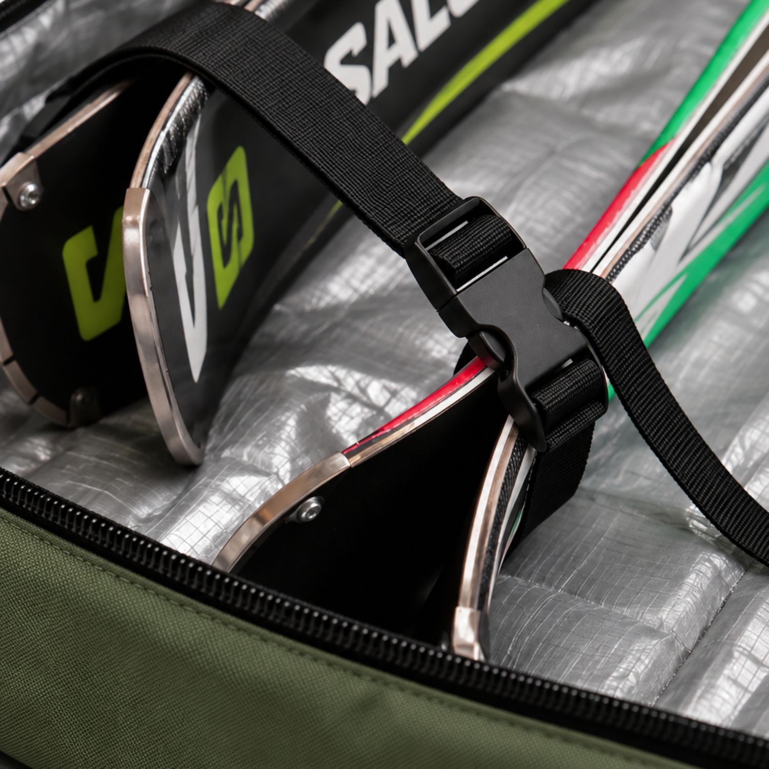 Helios The Grand Snow Roller Bag, verde scuro