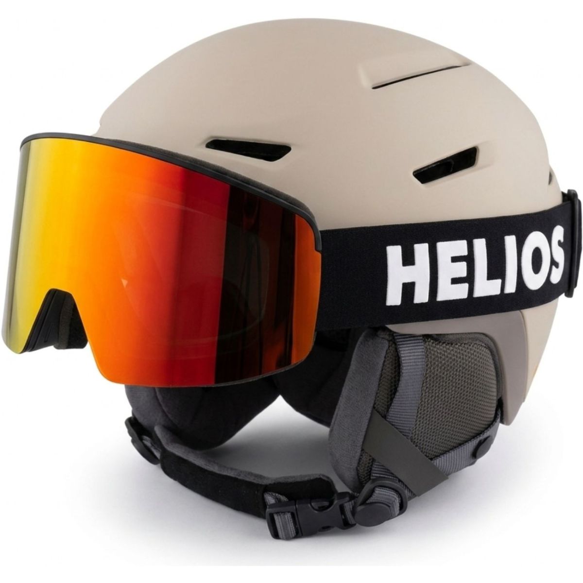Helios View Magnet, Skibrillen, schwarz/rot