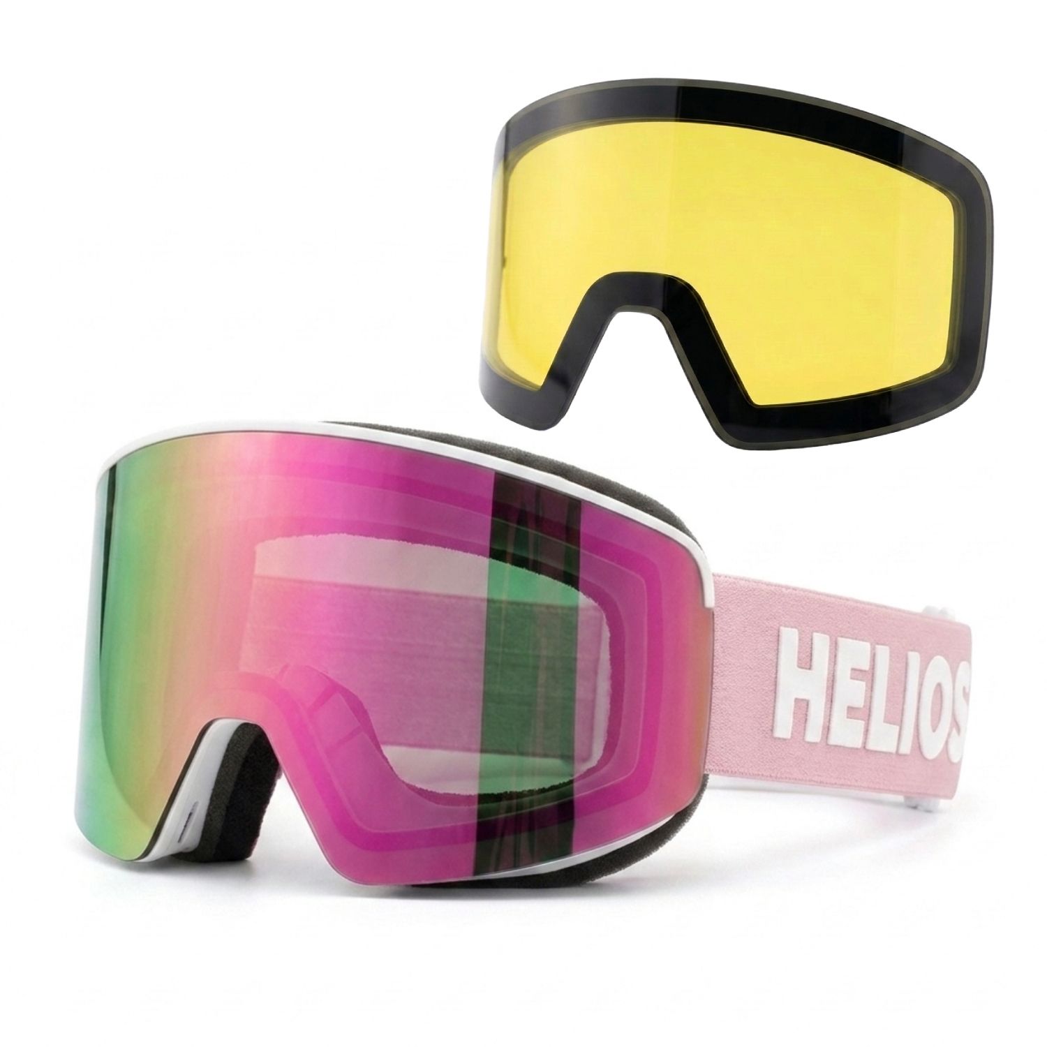 Helios View Magnet, skibriller, sort/pink