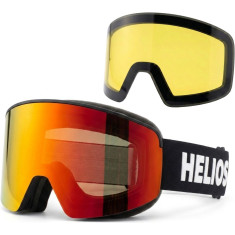 Helios View Magnet, skibriller, sort/rød
