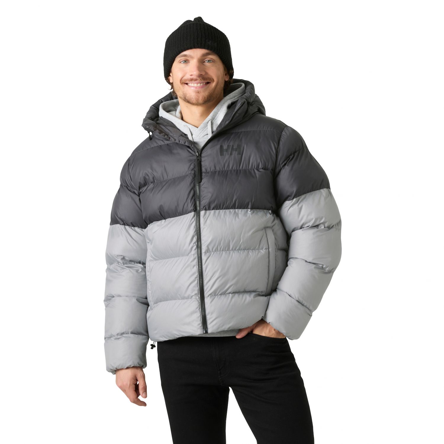Helly Hansen Active Puffy, jaqueta de inverno, masculina, cinza