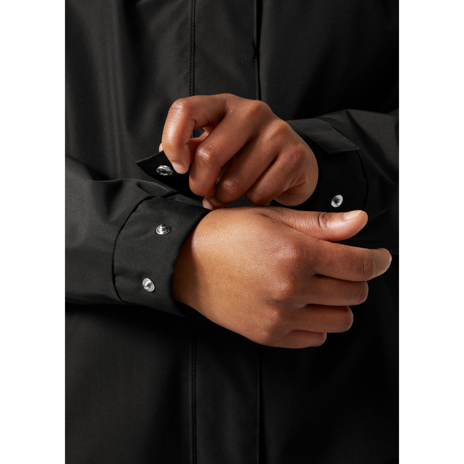 Helly Hansen Aden Plus, chubasquero, mujer, talla grande, negro
