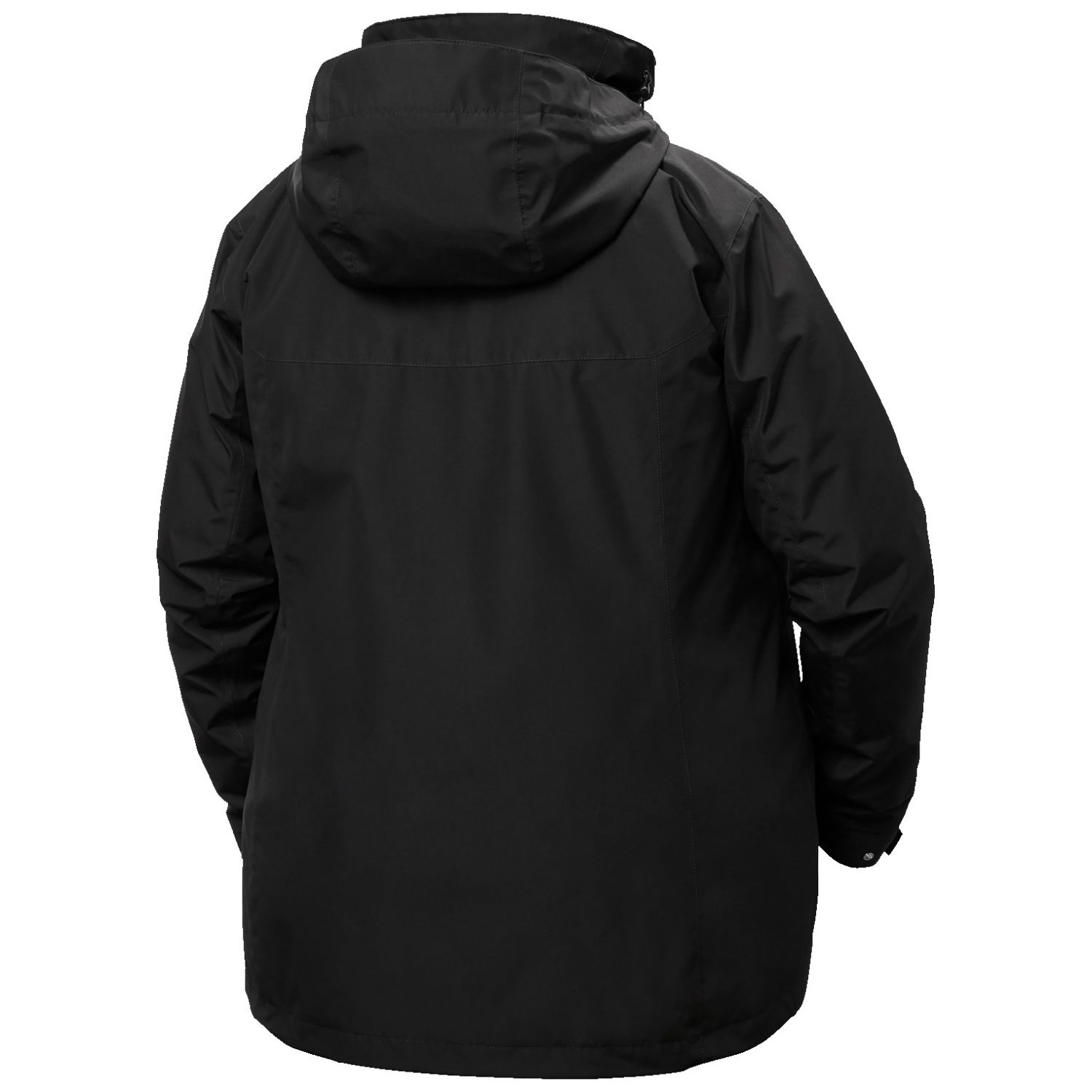 Helly Hansen Aden Plus, giacca antipioggia, donna, taglie forti, nero