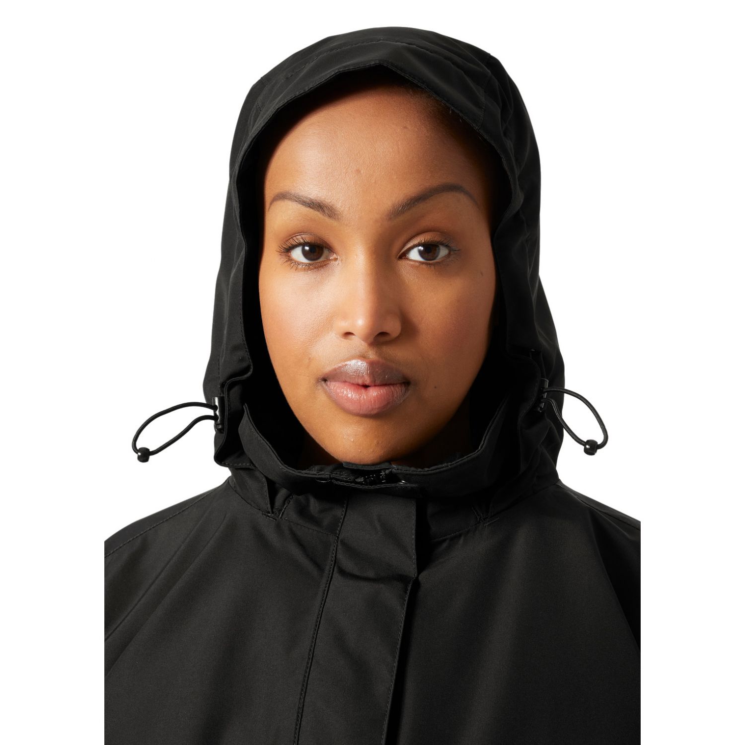 Helly Hansen Aden Plus, giacca antipioggia, donna, taglie forti, nero