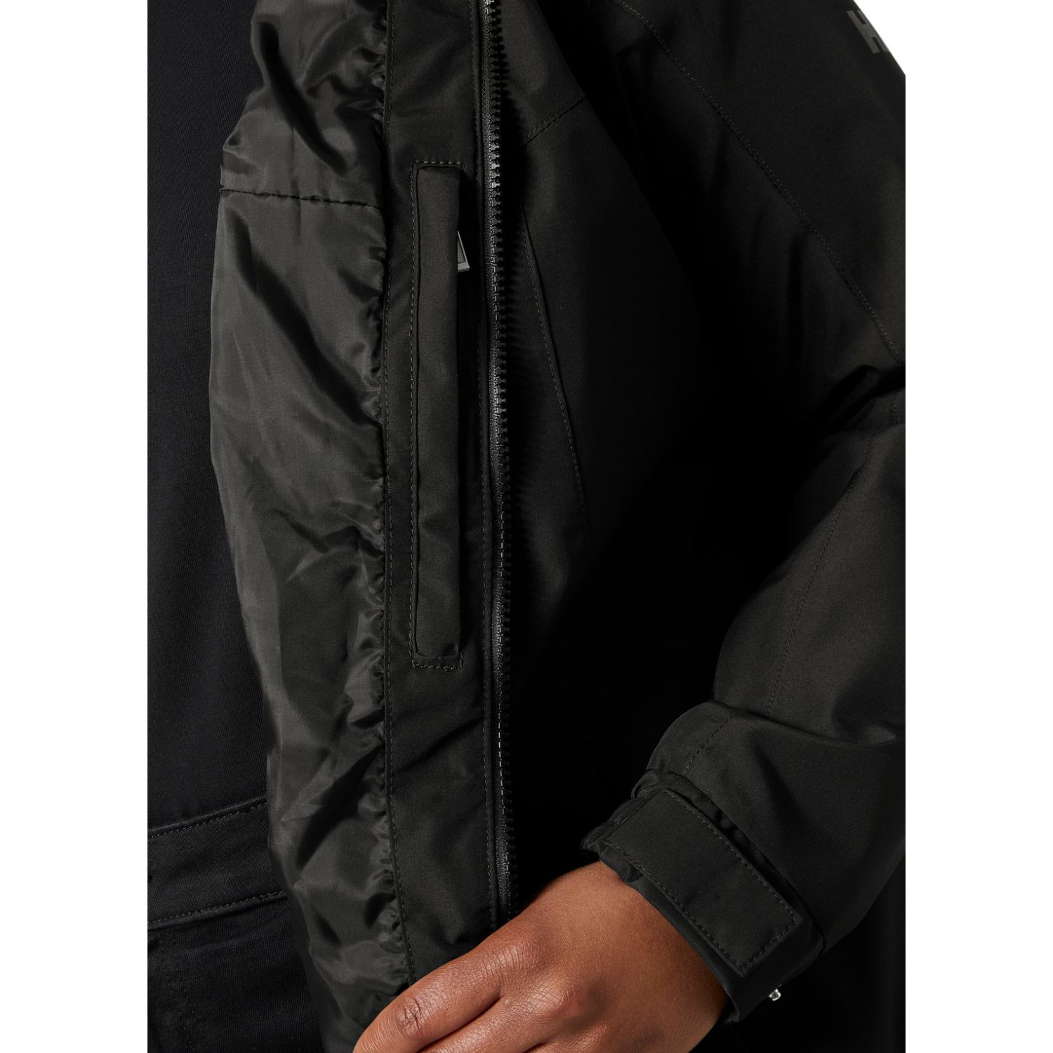 Helly Hansen Aden Plus, giacca antipioggia, donna, taglie forti, nero