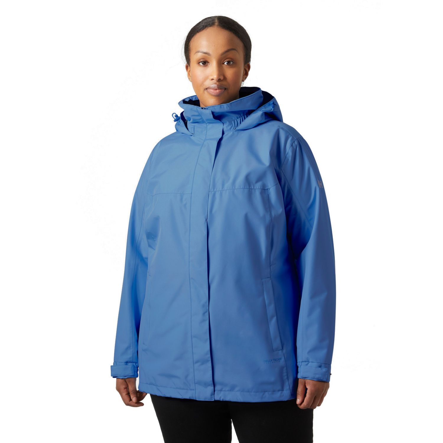 Helly Hansen Aden Plus, giacca da pioggia, donna, taglia forte, blu