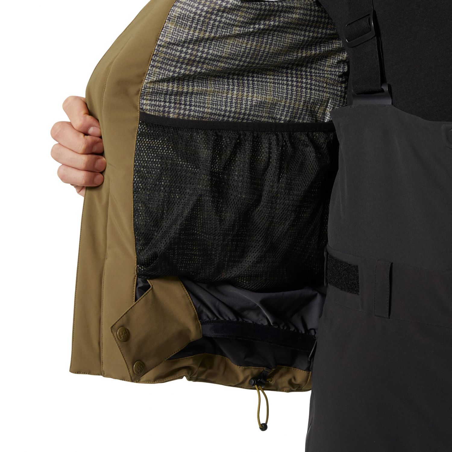 Helly Hansen Alpha 4.0, casaco de esqui, homem, castanho