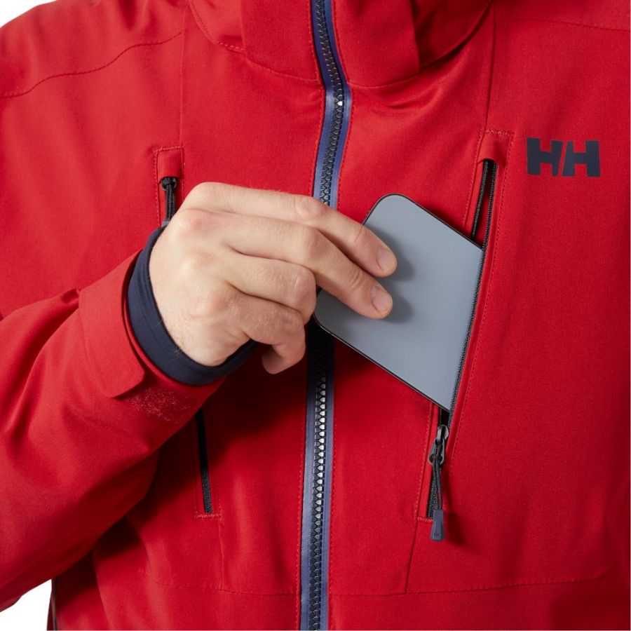Helly Hansen Alpha 4.0 lyžiarska bunda, pánska, červená