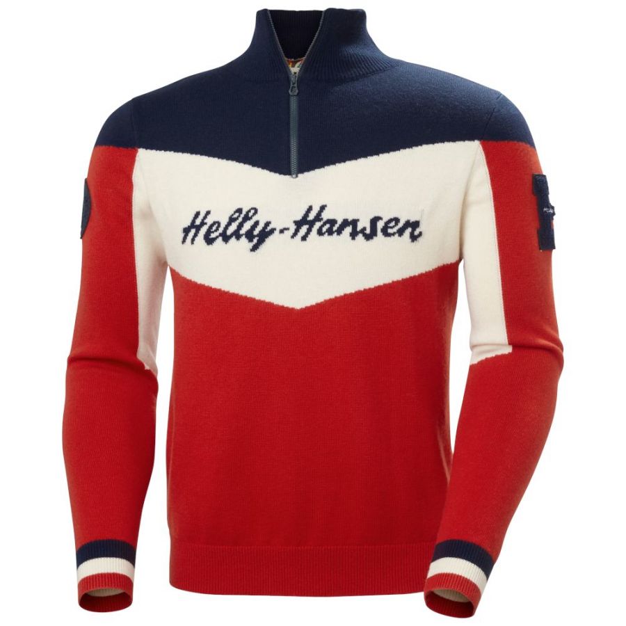 Helly Hansen Apres, pull, homme, rouge