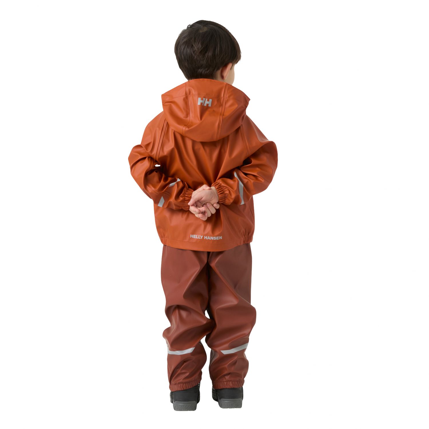 Helly Hansen Bergen 2.0 PU, nepremokavý set pre deti, hnedý