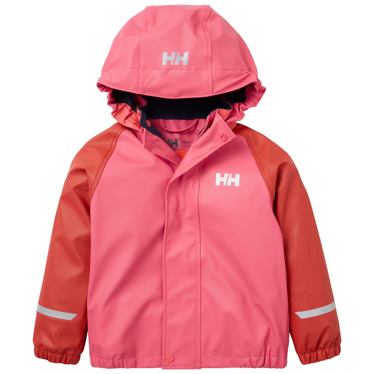 Helly Hansen Bergen Fleece PU 2.0, kombinezon przeciwdeszczowy, dla dzieci, makowy czerwony