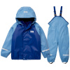 Helly Hansen Bergen Fleece PU 2.0, kombinezon przeciwdeszczowy, dla dzieci, makowy czerwony