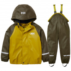 Helly Hansen Bergen Fleece PU 2.0, kombinezon przeciwdeszczowy, dziecięcy, zielony