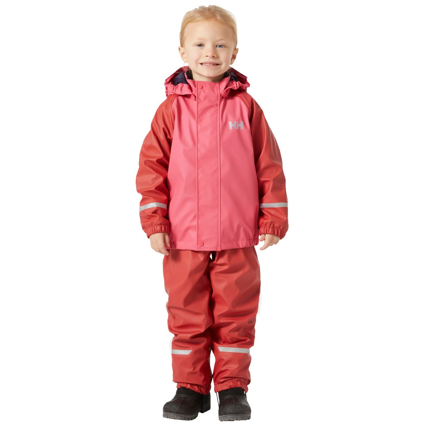 Helly Hansen Bergen Fleece PU 2.0, regenpak, kinderen, poppy rood