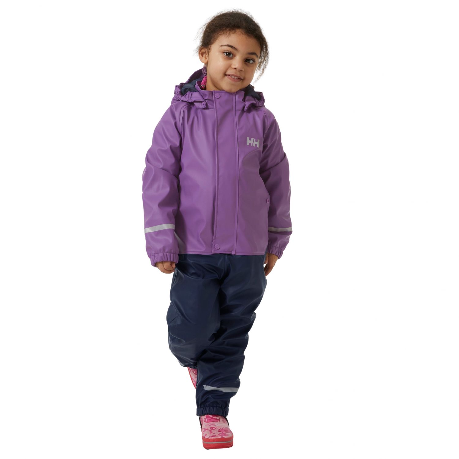 Helly Hansen Bergen Fleece PU, tuta da pioggia, bambini, viola