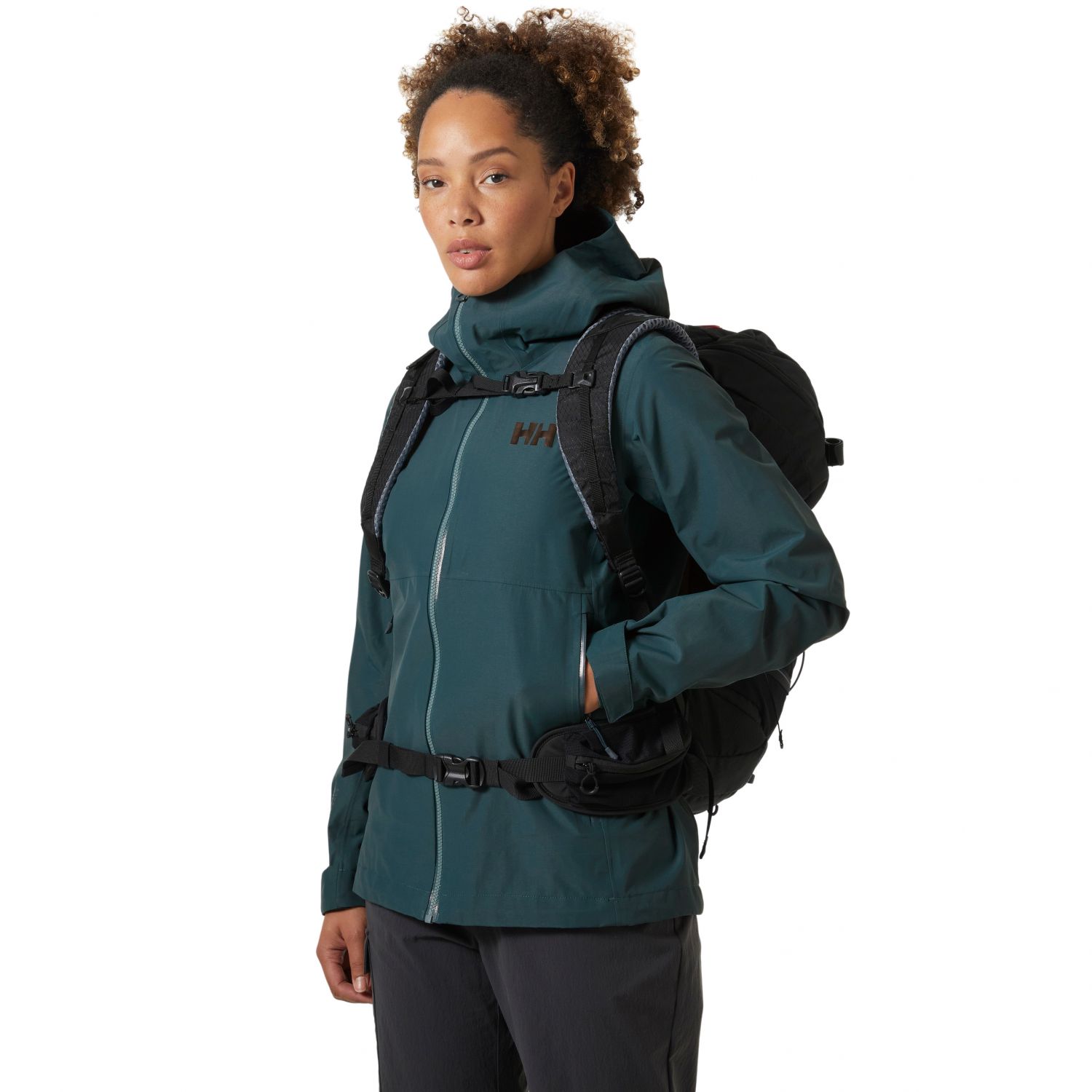 Helly Hansen Blaze 3L, kurtka hard shell, damskie, ciemnozielony