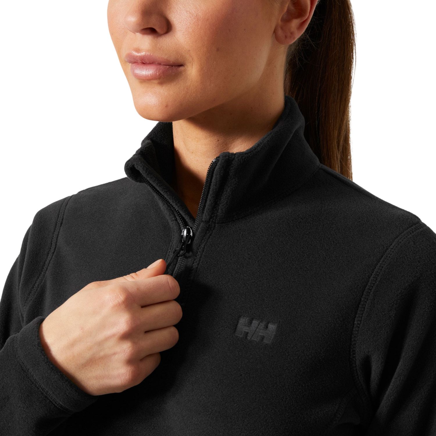 Helly Hansen Daybreaker 1/2 zip Fleece, Dame, Black