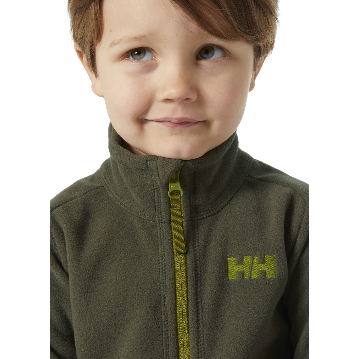 Helly Hansen Daybreaker 2.0 Fleece Jacke, Kinder, dunkelgrün