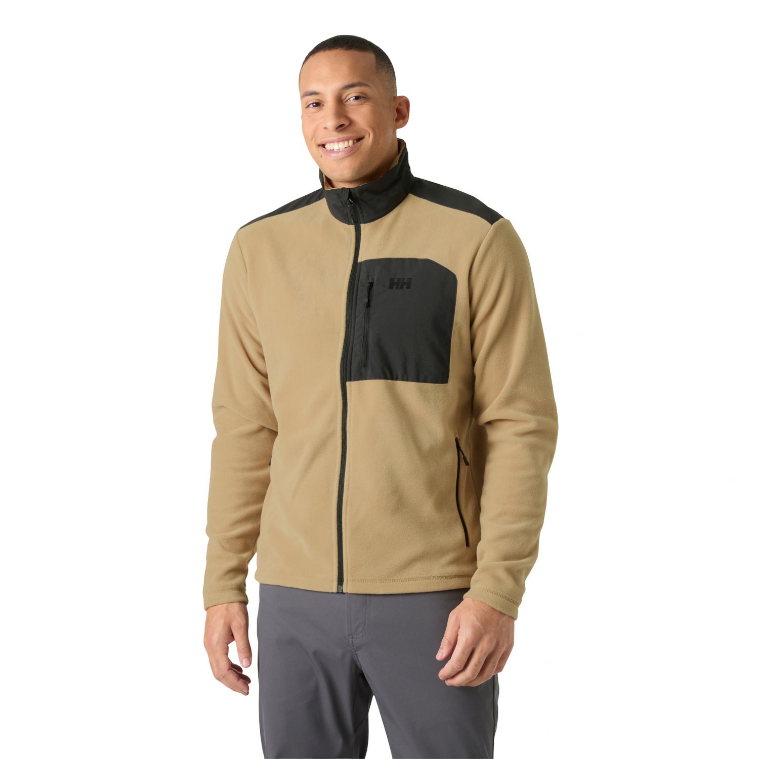 Helly Hansen Daybreaker Block, fleece bunda, pánska, béžová