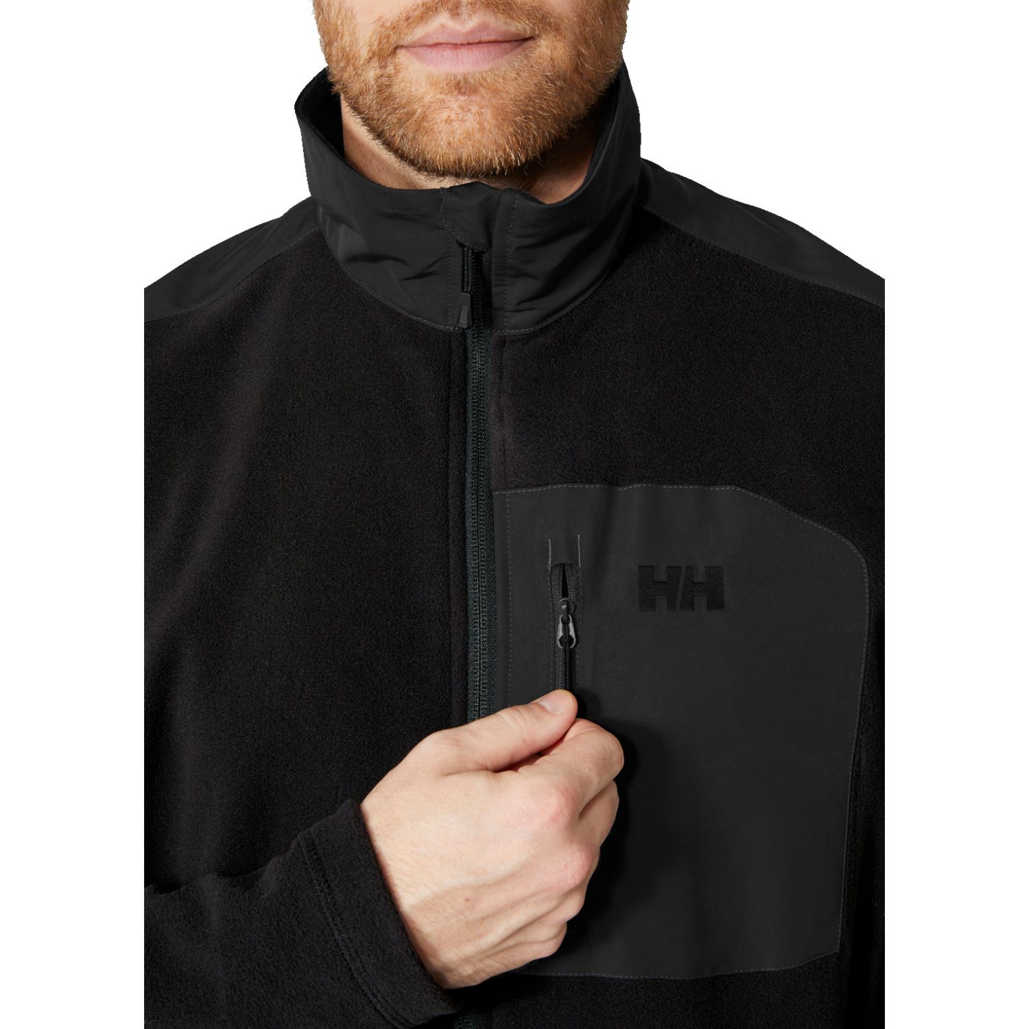 Helly Hansen Daybreaker Block, fleecová bunda, pánska, čierna