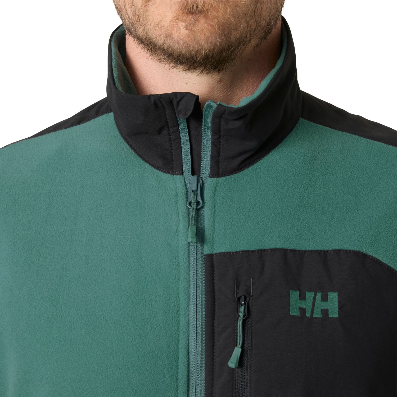 Helly Hansen Daybreaker Block, fleecová bunda, pánska, zelená