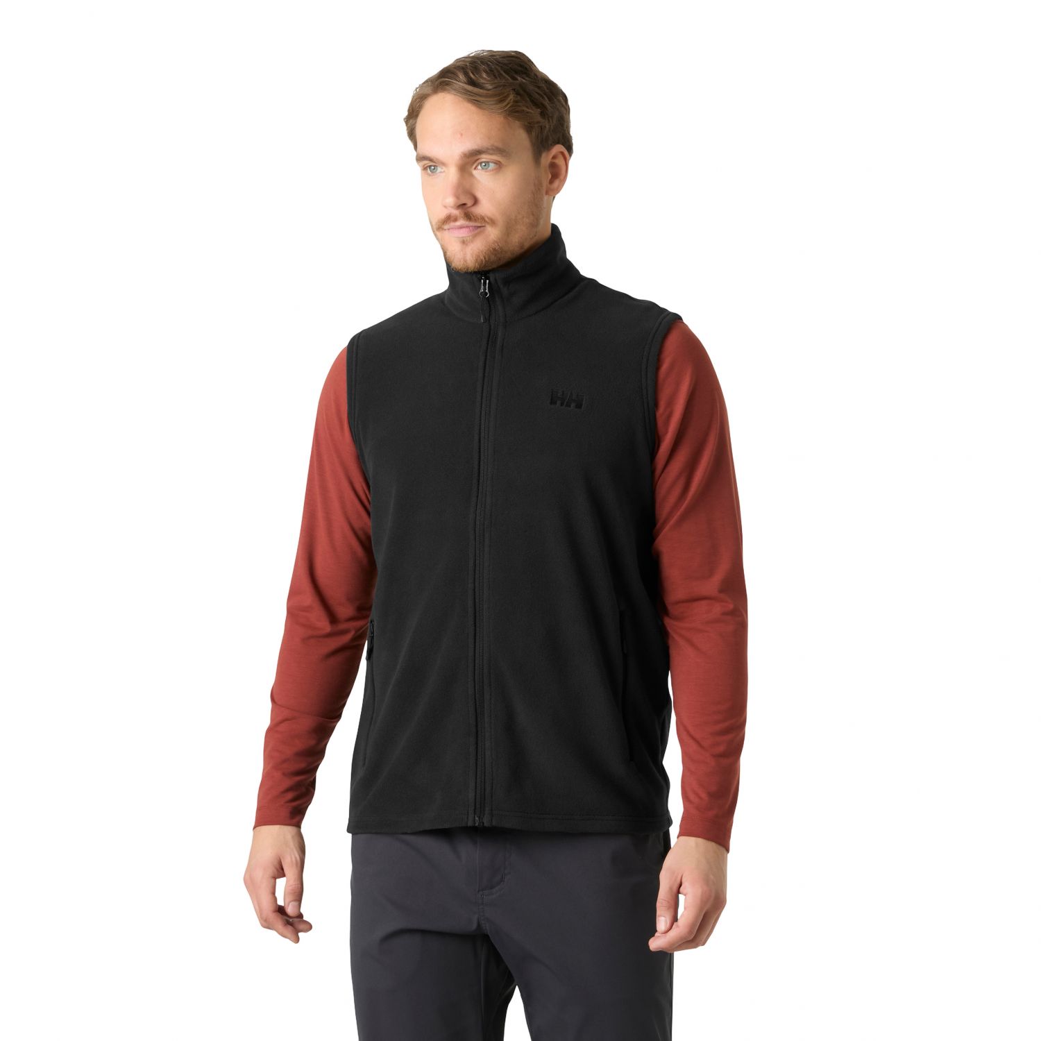 Helly Hansen Daybreaker, fleeceová vesta, pánske, čierna