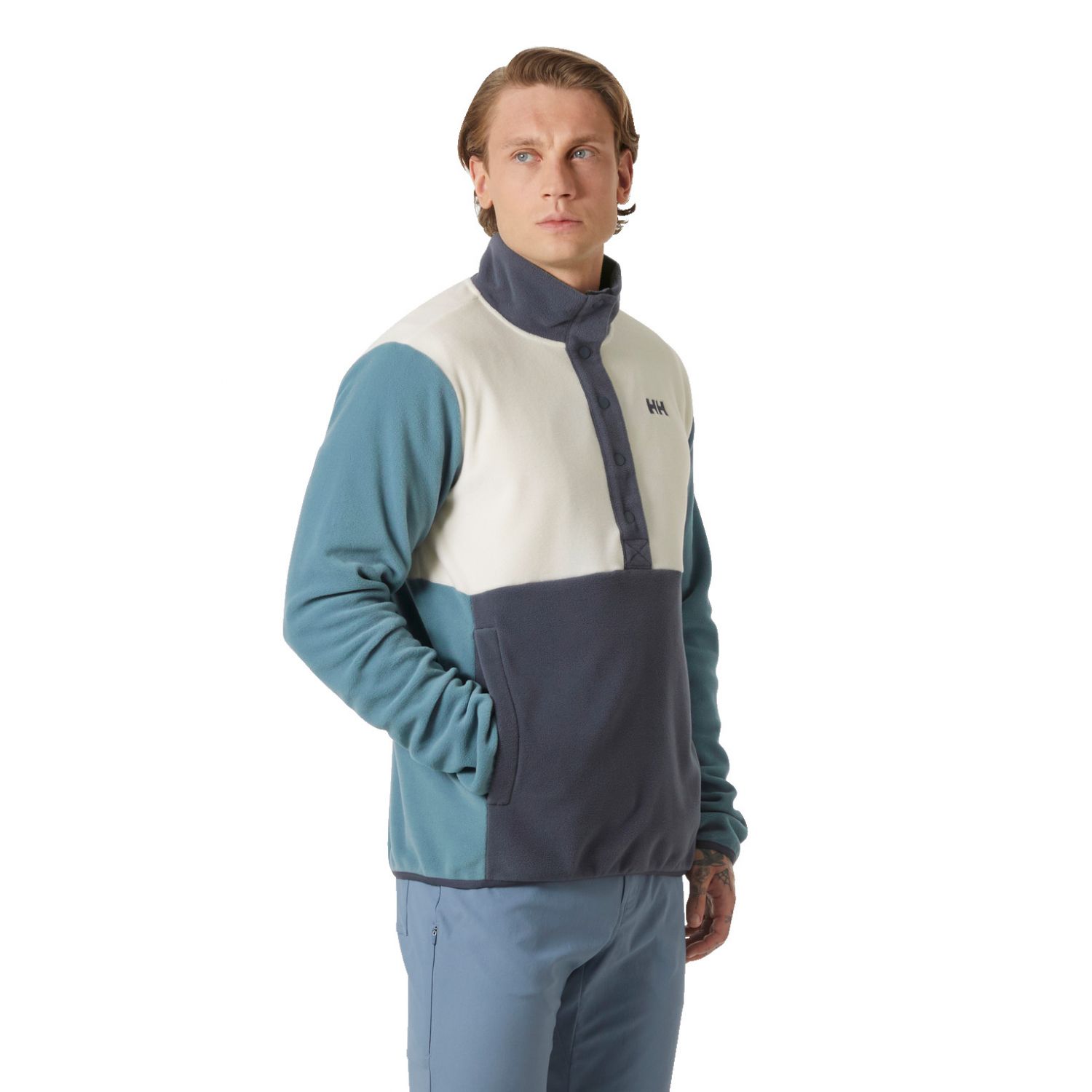 Helly Hansen Daybreaker Snap Pullover, uomo, blu