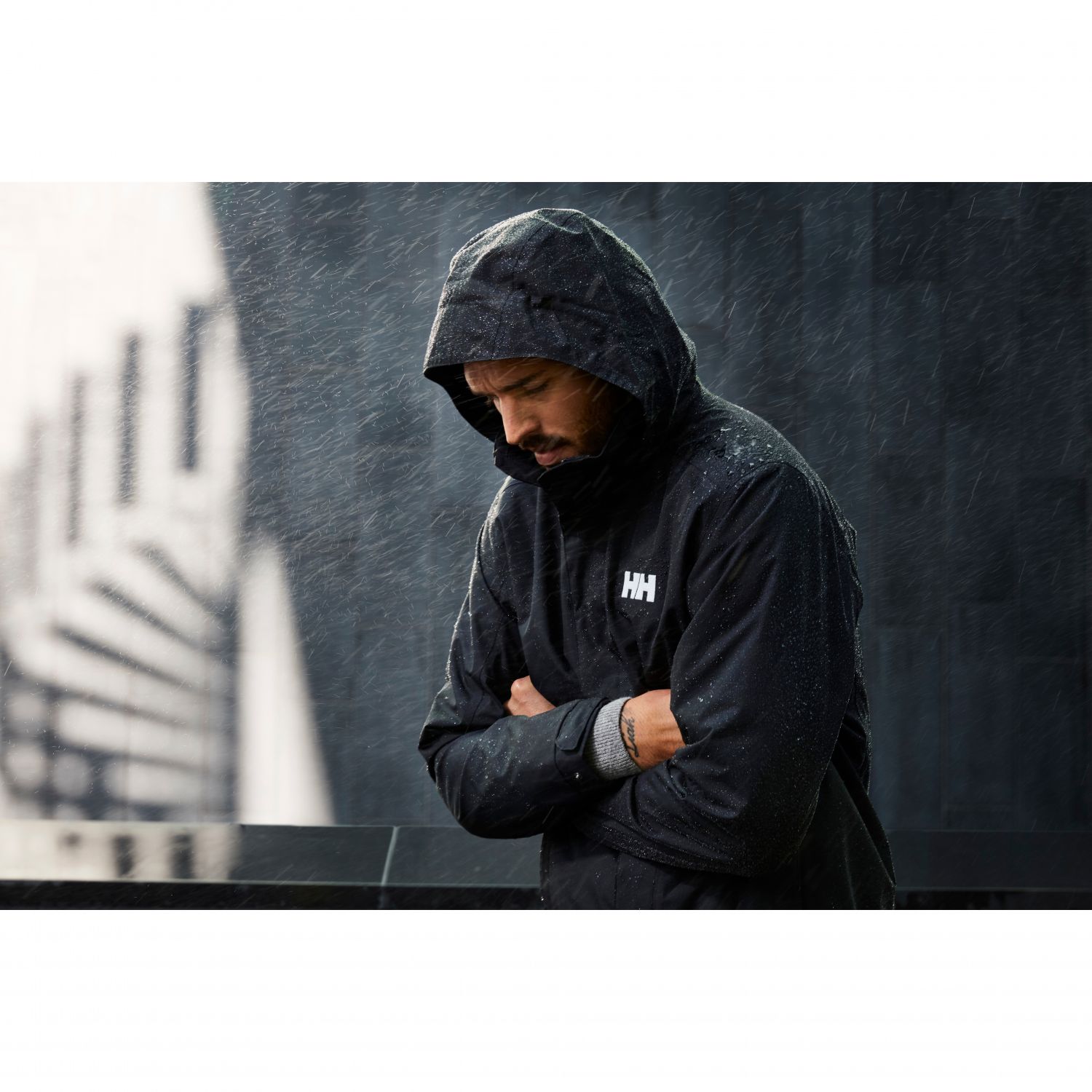 Helly Hansen Dubliner bunda do dažďa, pánska, čierna