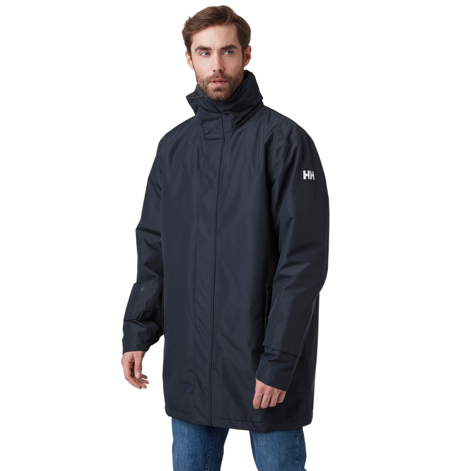 Helly Hansen Dubliner zateplená dlhá bunda do dažďa, pánska, navy