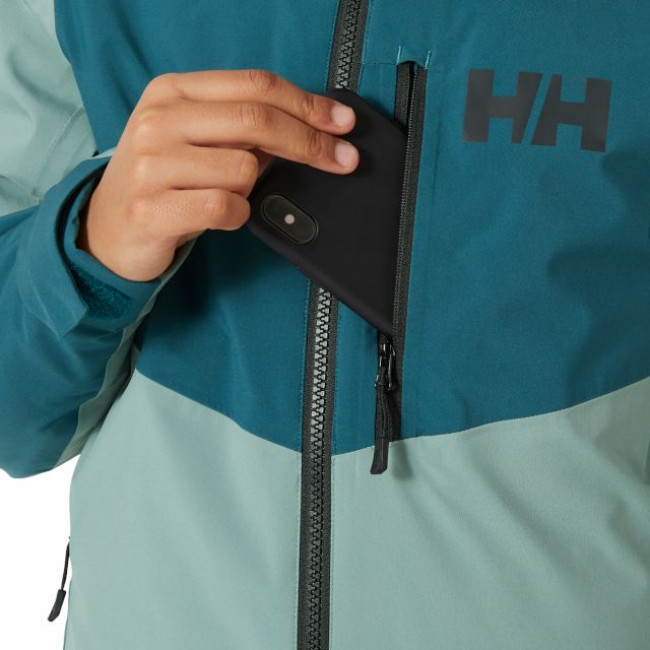 Helly Hansen Elevate, ski jacket, junior, dark creek